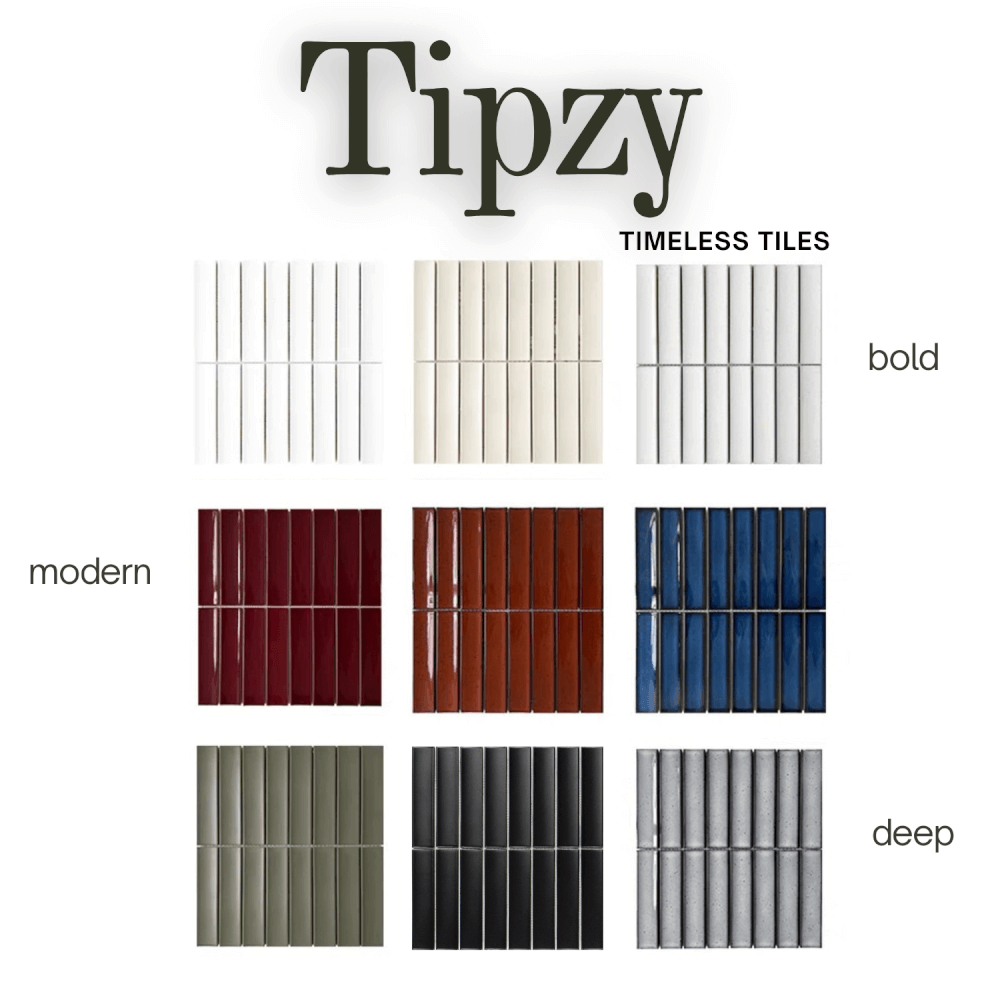 โมเสค TIMELESS TILES รุ่น TIPZY 27.5X29.6 ซม. สีดำ ผิวด้าน กระเบื้องผนัง_2